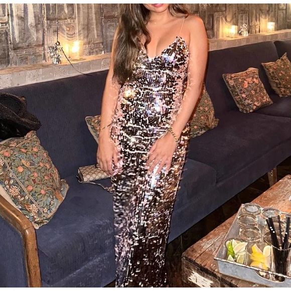 ZARA STRAPPY SEQUIN DRESS SIZE XS 9373/567 027/223 - Picture 7 of 13